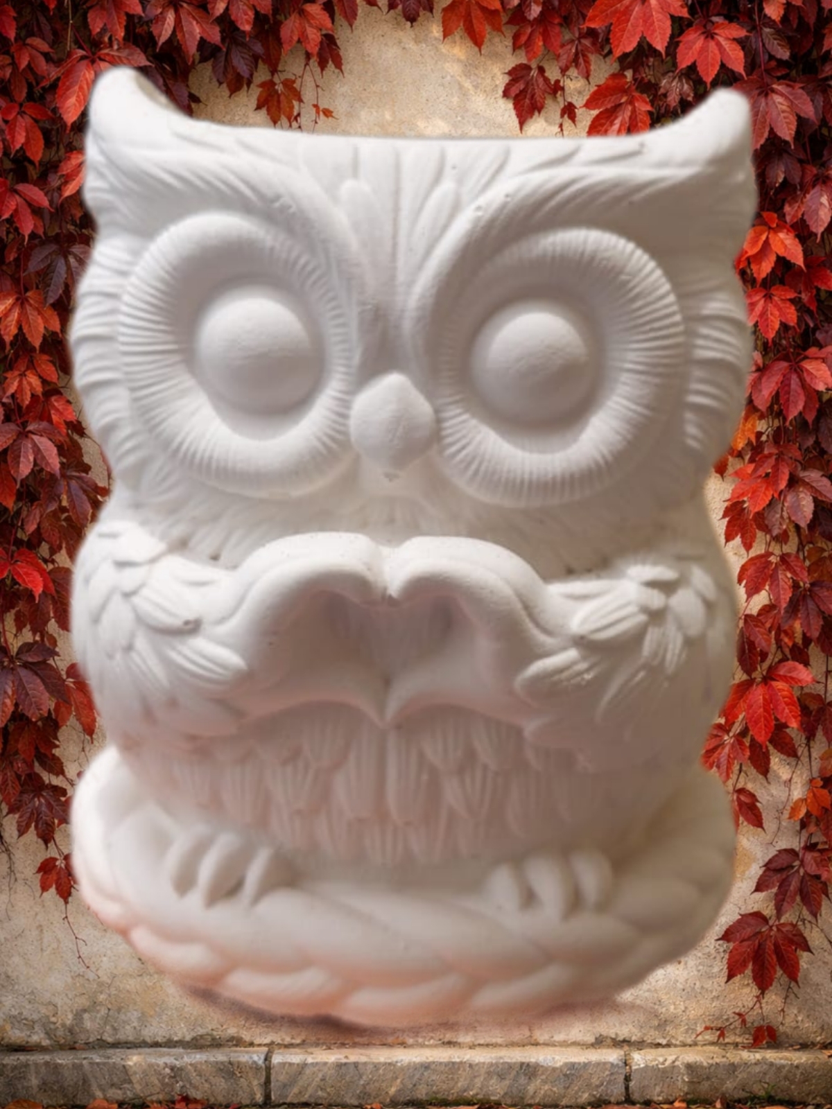 Figura de Búho con Corazón