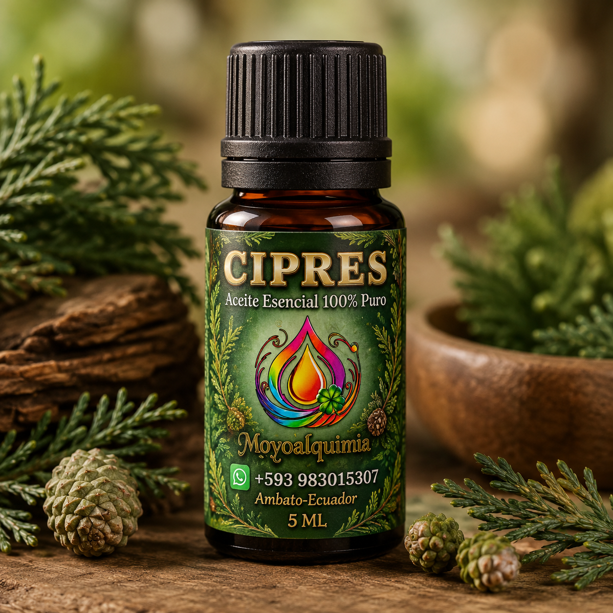 Aceite Esencial de Ciprés 5ml - 100% Puro