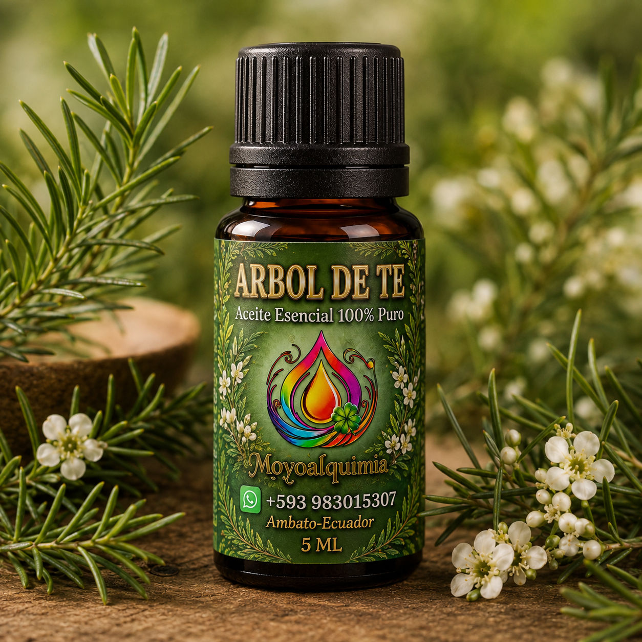 Aceite Esencial de Árbol de Té 5ml - 100% Puro