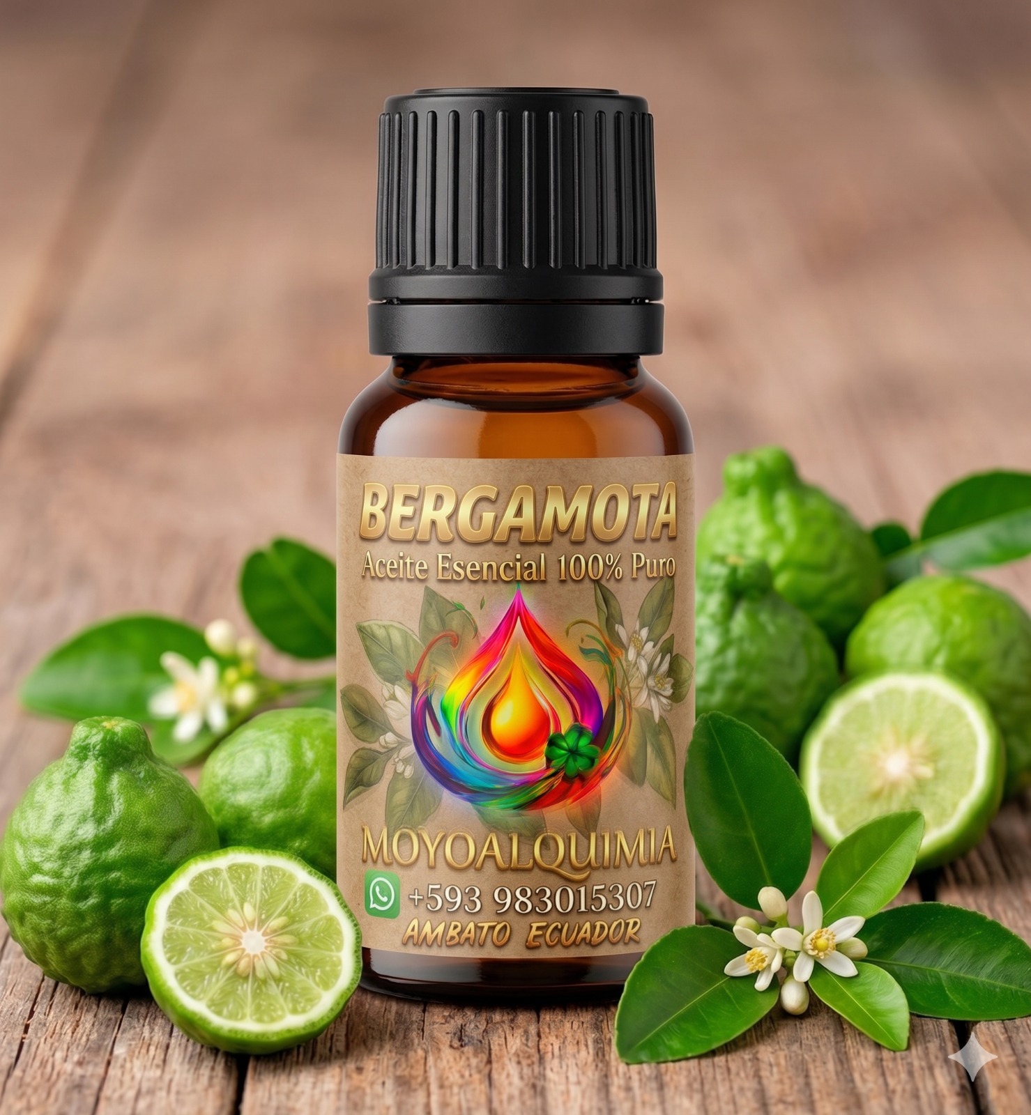 Aceite Esencial de Bergamota 1ml - 100% Puro